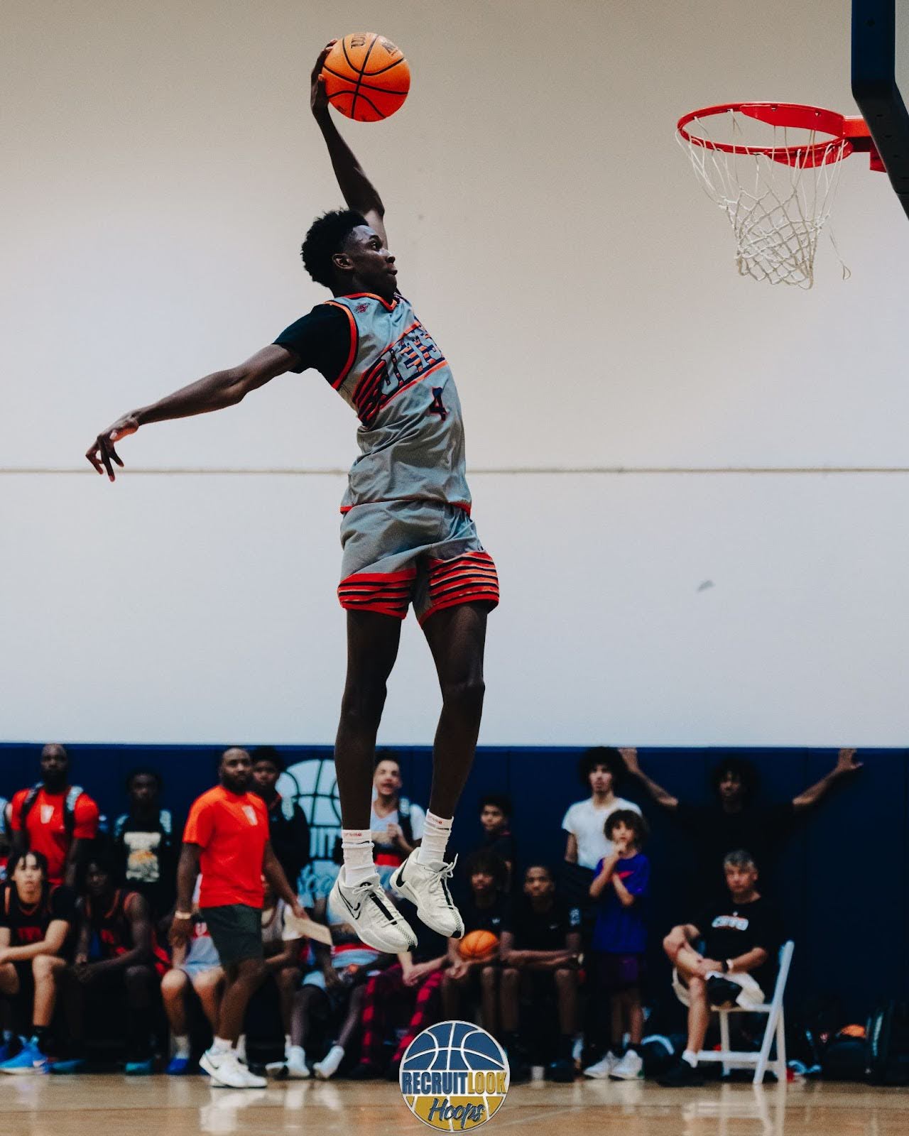 Player performing dunk